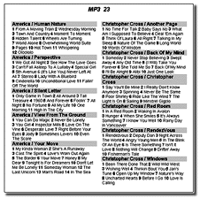 CD jacket created using Microsoft Word